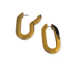 Jenny Bird Mega U-Link Earrings 14k Gold-Plated